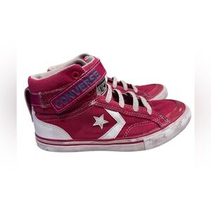 Kids Red Converse pro blaze no tie High-Top Sneakers size 3 skater grunge